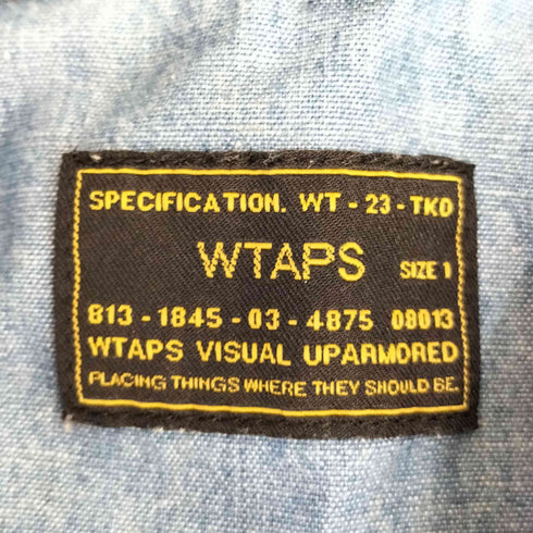 ダブルタップス WTAPS CELL LS CHAMBRAY セル シャンブレー シャツ インディゴブルー メンズ JPN:1