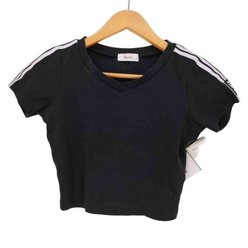 ダーリッチ Darich 25ss ラインロゴVネックTシャツ レディース FREE