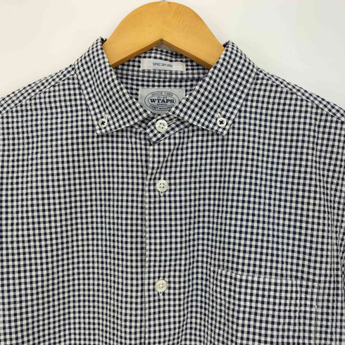 ダブルタップス WTAPS シアサッカー ギンガムチェック ボタンダウン 半袖シャツ メンズ JPN:S