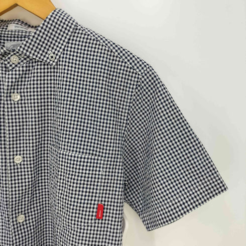 ダブルタップス WTAPS シアサッカー ギンガムチェック ボタンダウン 半袖シャツ メンズ JPN:S