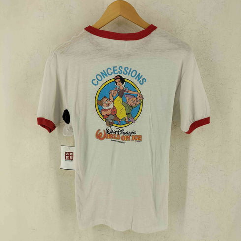 ヘインズ Hanes 80s MADE IN USA キャラクタープリント クルーネックリンガーTシャツ メンズ import:L