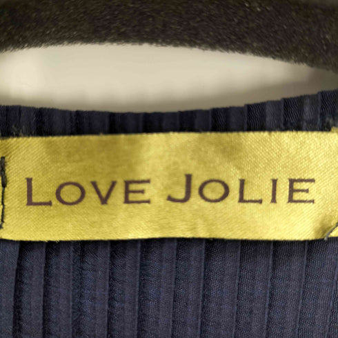 LOVE JOLIE ペイント総柄 プリーツ S/S ワンピース レディース