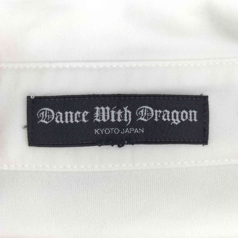 DANCE WITH DRAGON ドクロデザイン ロゴ刺繍 ボーダー ポロシャツ メンズ JPN:2