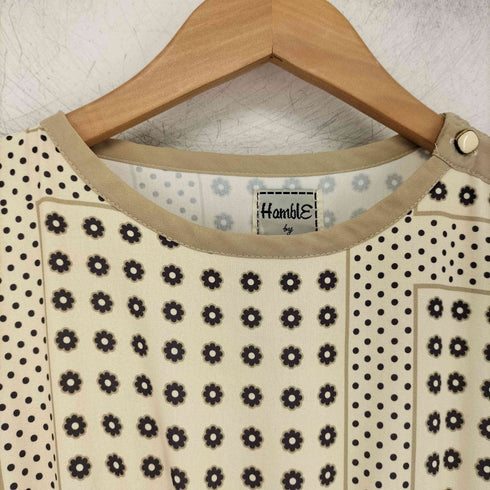 hamble by par avion 柄切替ロングワンピース レディース ONE SIZE