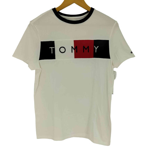 トミーヒルフィガー TOMMY HILFIGER フロント刺繍ロゴ S/S Tシャツ レディース S