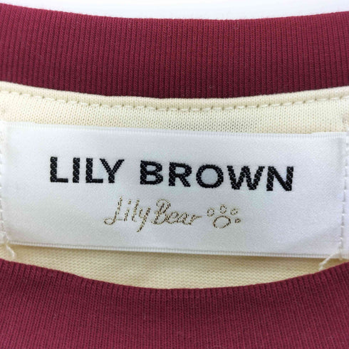 リリーブラウン Lily Brown 25ss Lily BearTシャツ レディース ONE SIZE