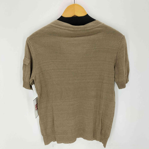 マックスマーラ MAX MARA Vヘンリーネック 半袖ニット レディース M