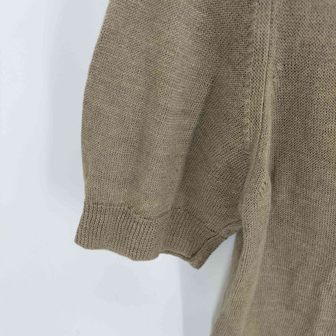 マックスマーラ MAX MARA Vヘンリーネック 半袖ニット レディース M