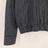 MAINS Black and White Pinstripe Long Sleeve Shirt with Elasticated Hem メンズ import:M