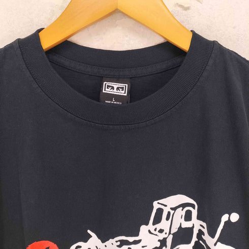 オベイ OBEY SHEER ECSTASY 両面プリントクルーネックTシャツ メンズ L