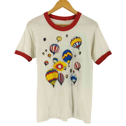 スクリーンスターズ SCREEN STARS 80s 気球プリント クルーネックS/S リンガーTシャツ メンズ import:L