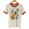 スクリーンスターズ SCREEN STARS 80s 気球プリント クルーネックS/S リンガーTシャツ メンズ import:L