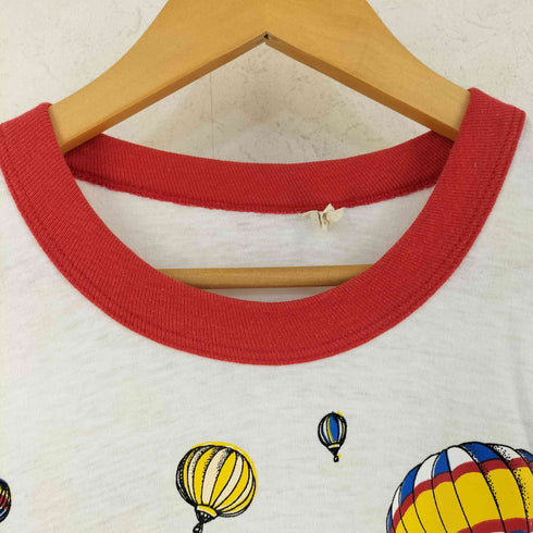 スクリーンスターズ SCREEN STARS 80s 気球プリント クルーネックS/S リンガーTシャツ メンズ import:L