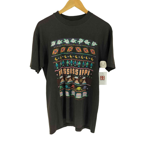 ヘインズ Hanes 80-90s MADE IN USA フロントプリント クルーネックS/S Tシャツ メンズ import:L