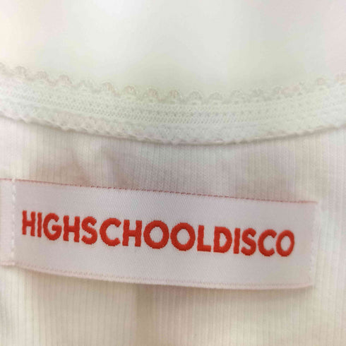 HIGH SCHOOL DISCO ハート アップリケ レース ノースリーブ レディース