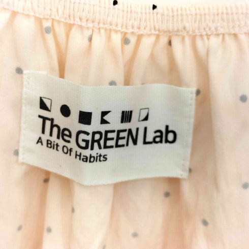The GREEN Lab 26ss ドットクランチリボン ノースリーブトップス レディース FREE