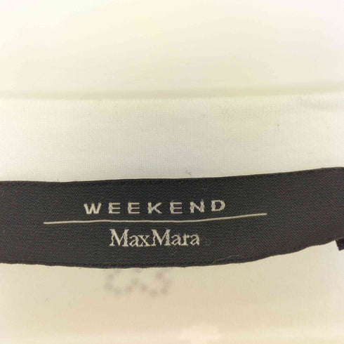 ウィークエンドマックスマーラ Weekend Max Mara バックワンポイント ラインストーン フレンチスリーブ Tシャツ レディース import:S
