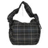 BOLUNE Nylon Check Gathered Shoulder Bag casual レディース