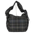 BOLUNE Nylon Check Gathered Shoulder Bag casual レディース