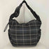 BOLUNE Nylon Check Gathered Shoulder Bag casual レディース