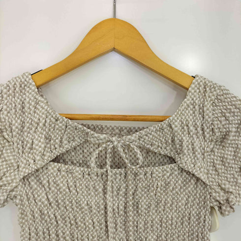 チコ Chico 25ss ギンガムフロントリボンボレロデザインT レディース FREE