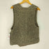 ウールリッチ WOOLRICH 90S OATMEAL HANDKNIT かぎ針編み ハイゲージ 木製ボタン ウール ニットベスト レディース import:M
