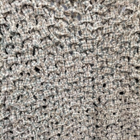 ウールリッチ WOOLRICH 90S OATMEAL HANDKNIT かぎ針編み ハイゲージ 木製ボタン ウール ニットベスト レディース import:M