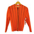 イッセイミヤケ ISSEY MIYAKE 90s 99AW ノーカラー ストライプ ジップアップ プリーツ ジャケット レディース JPN:M