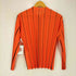 イッセイミヤケ ISSEY MIYAKE 90s 99AW ノーカラー ストライプ ジップアップ プリーツ ジャケット レディース JPN:M