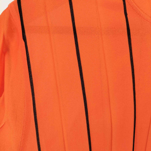 イッセイミヤケ ISSEY MIYAKE 90s 99AW ノーカラー ストライプ ジップアップ プリーツ ジャケット レディース JPN:M