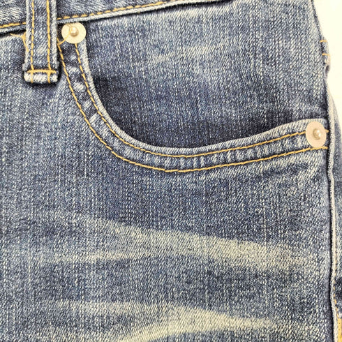 T.S.J JEANS Y2K 花柄 ラインストーン フレアデニムパンツ レディース 28