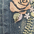 T.S.J JEANS Y2K 花柄 ラインストーン フレアデニムパンツ レディース 28