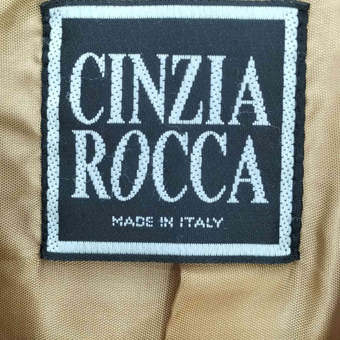 CINZIA ROCCA イタリア製 ピーチスキン ロングコート レディース