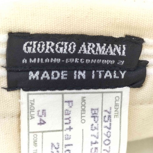 ジョルジオアルマーニ Giorgio Armani リネン混レーヨンパンツ メンズ 54