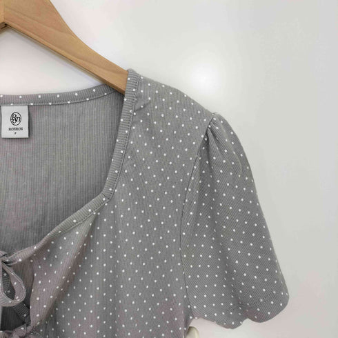 RONRON 26ss MINI DOT RIBBON COTTON CARDIGAN レディース FREE