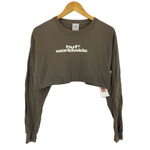 ハフ HUF フロントプリントクルーネックL/S Tシャツ レディース JPN:S