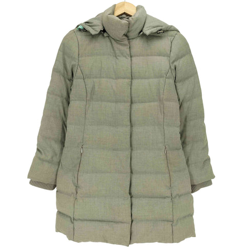 バナナリパブリック BANANA REPUBLIC ダブルジップ フーデッド ダウンコート レディース import:S