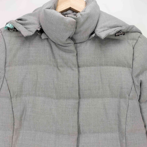 バナナリパブリック BANANA REPUBLIC ダブルジップ フーデッド ダウンコート レディース import:S