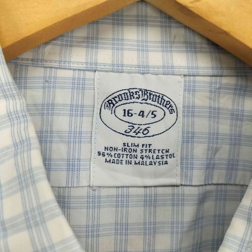 ブルックスブラザーズ 346 BROOKS BROTHERS SLIM FIT L/S レギュラーカラーシャツ メンズ 16