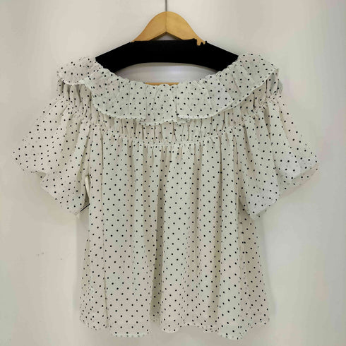 flower breezy dot blouse ブリージードットブラウス レディース FREE