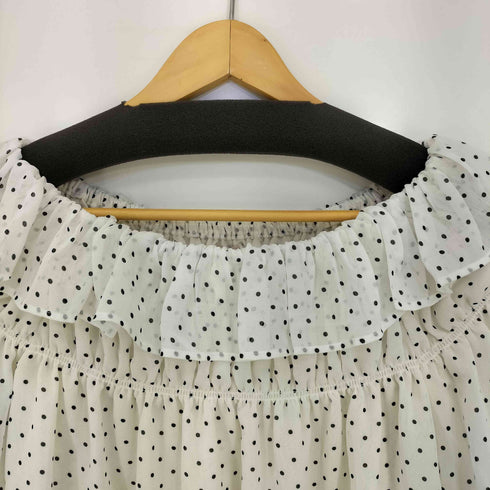 flower breezy dot blouse ブリージードットブラウス レディース FREE