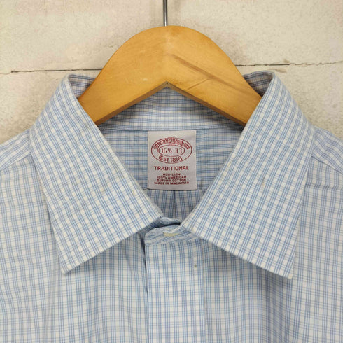 ブルックスブラザーズ BROOKS BROTHERS TRADITIONAL チェック レギュラーカラーシャツ メンズ 16 1/2