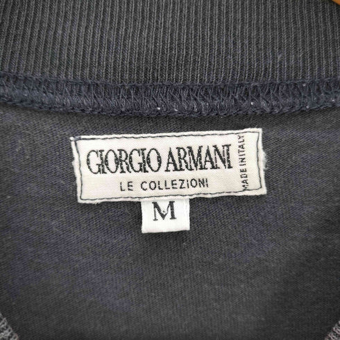 ジョルジオアルマーニ Giorgio Armani 80-90S LE COLLEZIONI イタリア製 フロントロゴ Tシャツ メンズ import:M