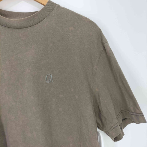 ジョルジオアルマーニ Giorgio Armani 80-90S LE COLLEZIONI イタリア製 フロントロゴ刺繍 Tシャツ メンズ import:M