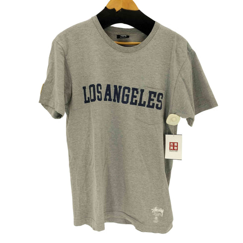 ステューシー Stussy 星条旗 ビッグロゴ カレッジ Tシャツ メンズ import:M