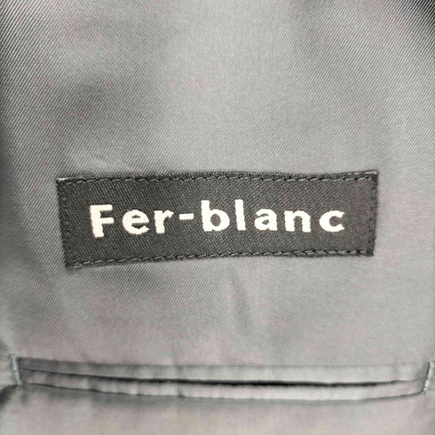 Fer-blanc ウール混 3B テーラードジャケット ストライプ カジュアルスーツセットアップ メンズ A6