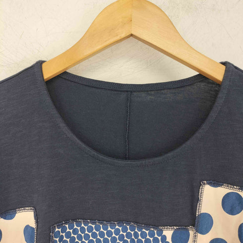 コイビトミサキ koibito misaki パッチワーク刺繍 Tシャツ ワンピース レディース M-L