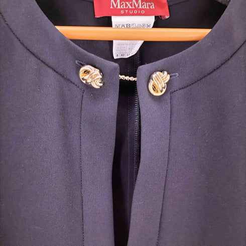 マックスマーラステュディオ MAX MARA STUDIO ゴールドネックライン ワンピース レディース 42