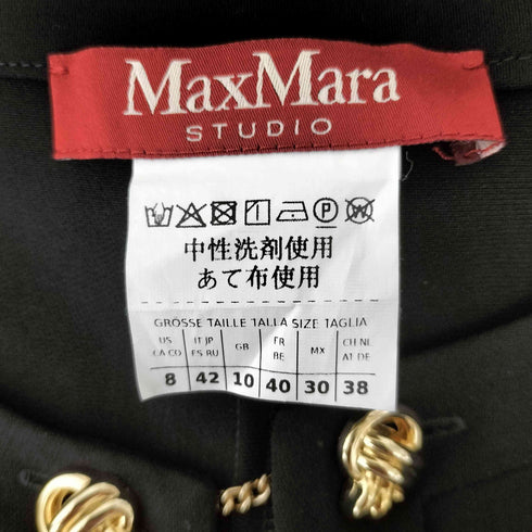 マックスマーラステュディオ MAX MARA STUDIO ゴールドネックライン ワンピース レディース 42
