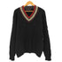 ポロバイラルフローレン Polo by RALPH LAUREN 90-00s Vネック ケーブル ウール チルデンニット メンズ import:M